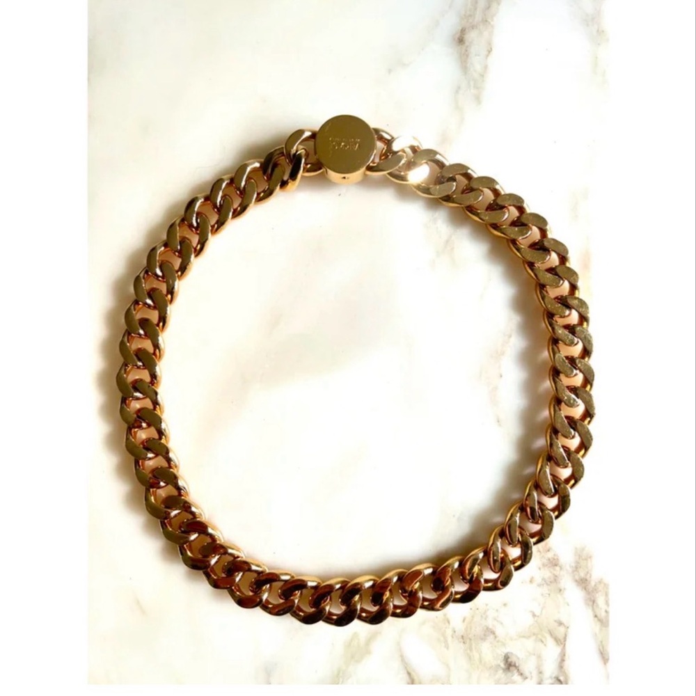 Versace Medusa Gold and Crystals Chain Necklace - Picture 5 of 6